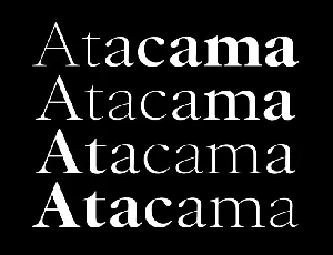 Atacama Family font