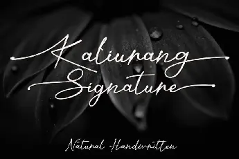 Kaliurang Signature font