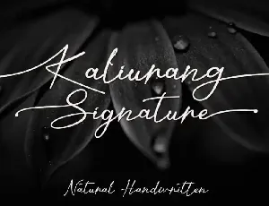 Kaliurang Signature font