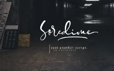 Soredime â€“ Signature font