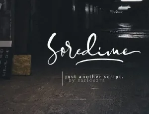 Soredime â€“ Signature font