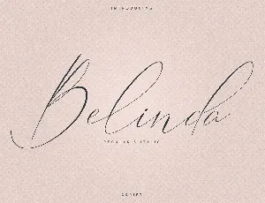 Belinda Script font