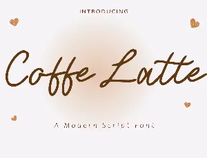 Coffe Latte font