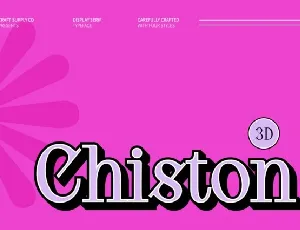 Chiston 3D font