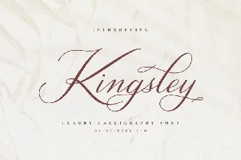 Kingsley Luxury Calligraphy font