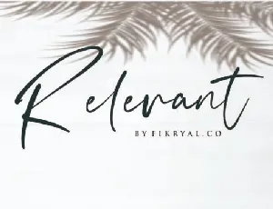 Relevant Script font