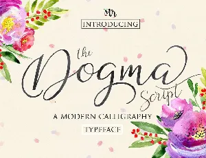 Dogma Script font