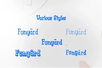 FunyardDemo font