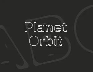 Planet Orbit font