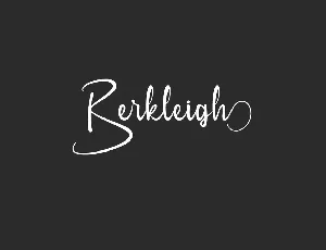 Berkleigh Demo font