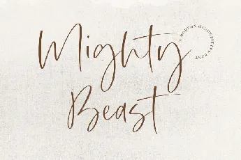 Mighty Beast font