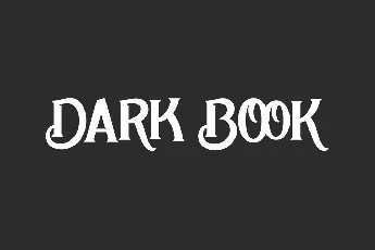 Dark Book font