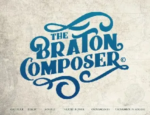 Braton Composer Bold Serif font