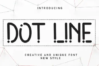 Dot Line Display font