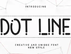 Dot Line Display font