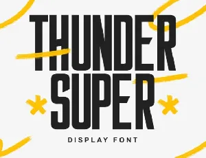 Thunder Super font