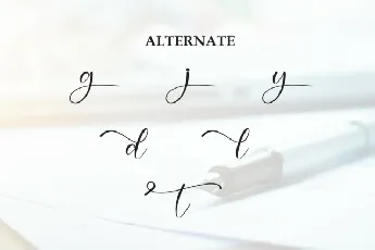 Simple Signature Script font