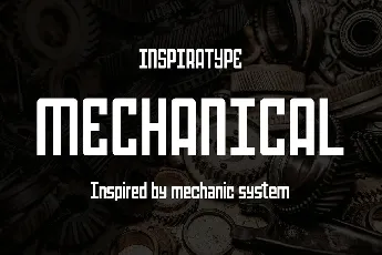 Mechanical Sans Serif font