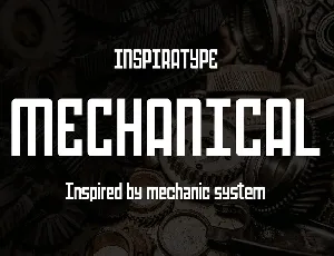 Mechanical Sans Serif font