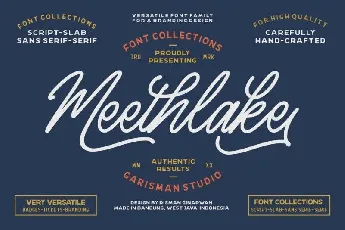 Meethlake Vintage font