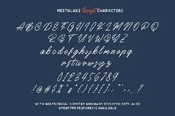 Meethlake Vintage font