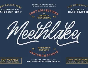 Meethlake Vintage font