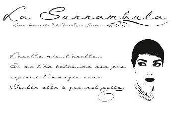 La Sonnambula Free font