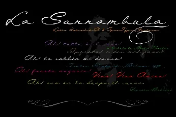 La Sonnambula Free font