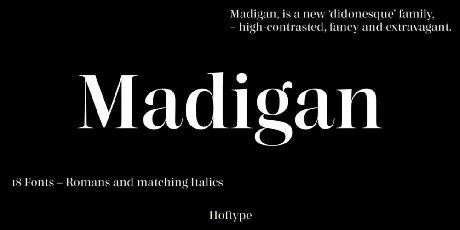 Madigan font