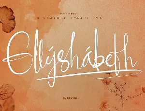 Ellyshabeth Demo font