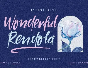 Wonderful Rendola font