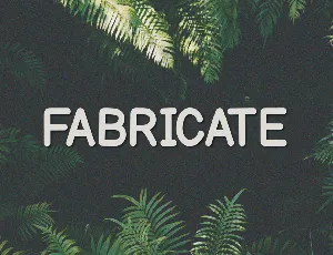 Fabricate font