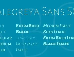 Alegreya Sans SC font