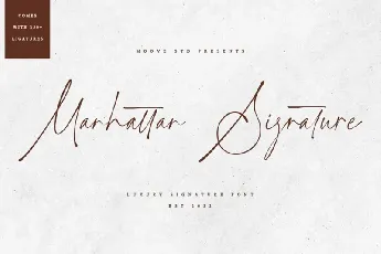 Manhattan Signature Typeface font