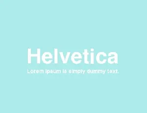 Helvetica Family Demo font
