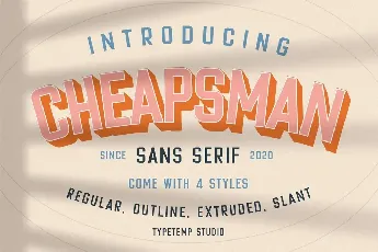Cheapsman font