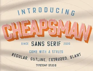 Cheapsman font