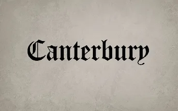 Canterbury font