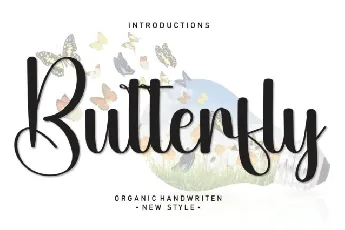 Butterfly Script font