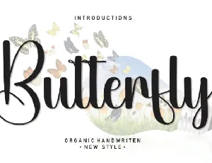 Butterfly Script font