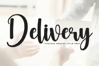 Delivery Script font