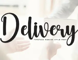 Delivery Script font