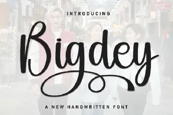 Bigdey Script font