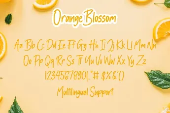 Orange Blossom Handwritten font