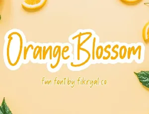 Orange Blossom Handwritten font