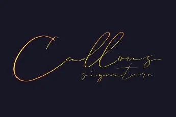 Callous Signature font