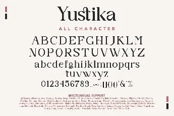 Yustika font