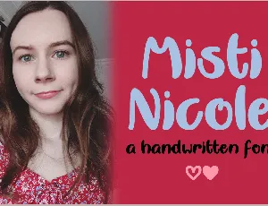 Misti Nicole font