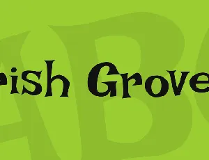 Irish Grover font