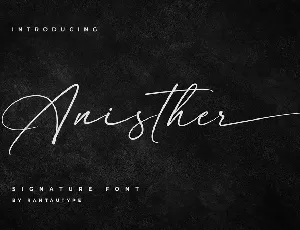 Anisther font